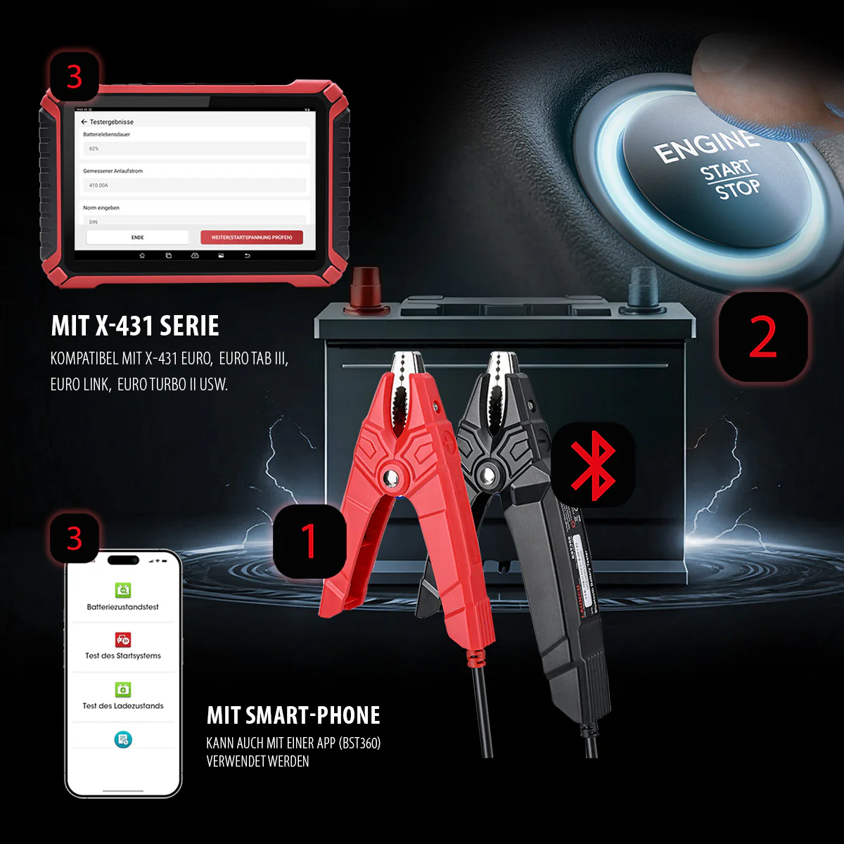 BST-360 Bluetooth Batterietester - Image 6